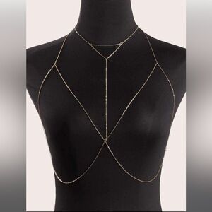 NWT Gold Body Chain / Harness